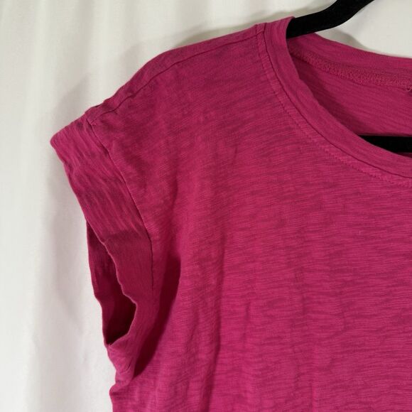 J. Crew Dress Women's Large Pink Short Sleeve Crew Neck Knee Length Short Sleeve - Picture 4 of 10